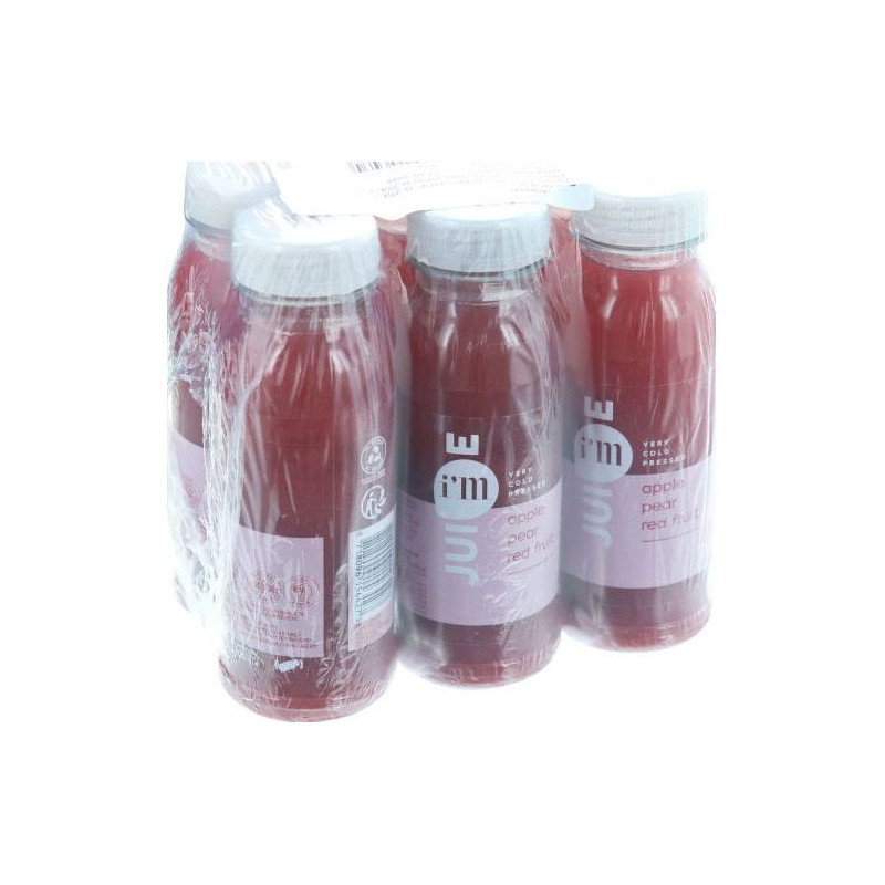 *PRODUIT BLOQUE* JUS POMME POIRE FRUIT ROUGE HPP 6X0,25L